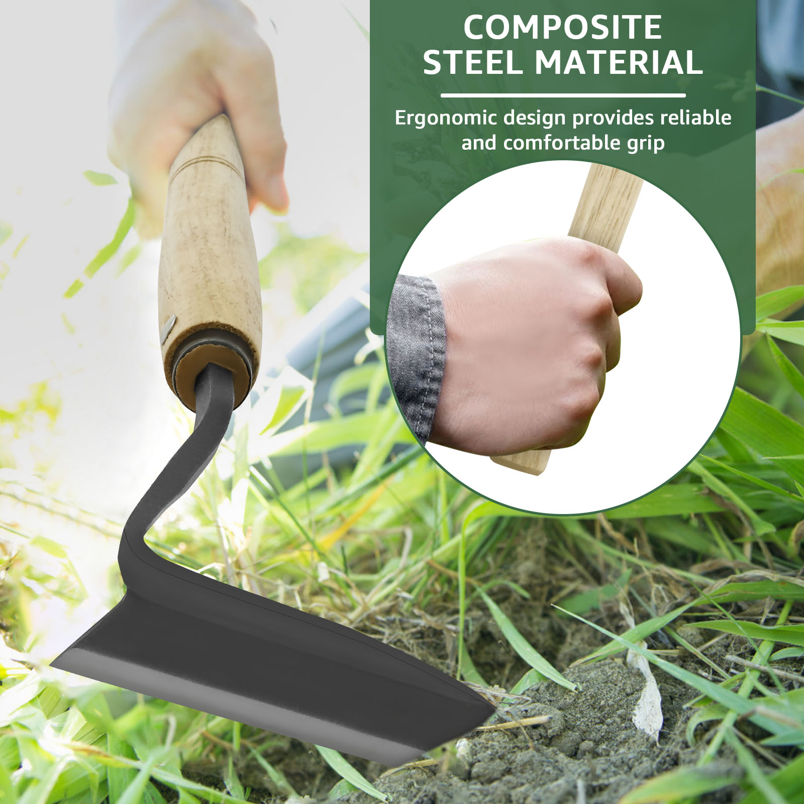 Japanese Weeding Sickle Wooden - Gardening Hand Tools Japanese ulasan dan harga